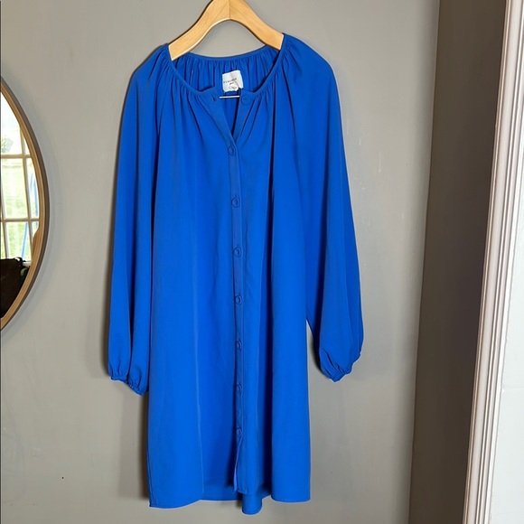 Pomander Place Palmetto Clarke Dress in Blue Size XL - Picture 2 of 5